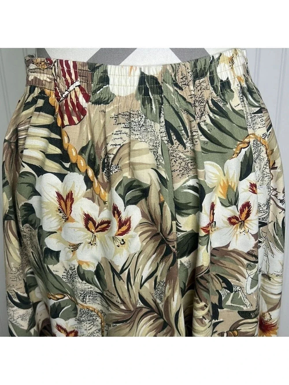 Alfred Dunner Tropical Print Skirt Size 14 Petite